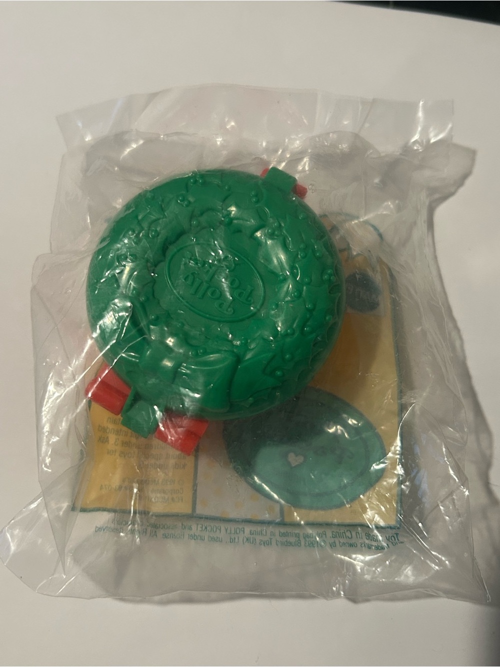 NEW UNOPENED 1993 McDonald’s Totally Toy Holiday Polly Pocket Figurine SEALED